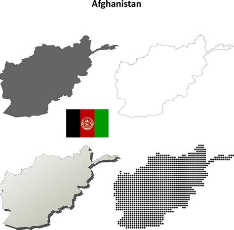 Afghanistan Outline Map Set Vector Ai Eps Uidownload