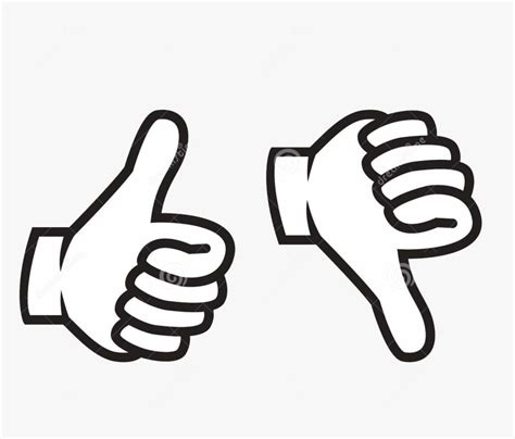 Thumbs Up Thumbs Down Stock Illustrations 2190 Thumbs Up Thumbs