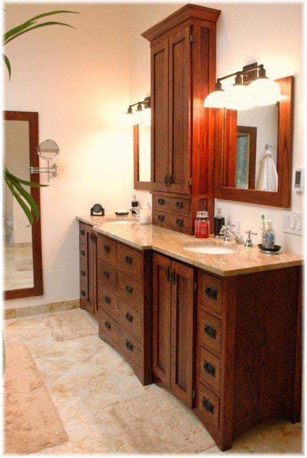When considering cheap bathroom vanities materials like marble are probably not on the list. craftsman bathroom | Custom design craftsman bathroom ...