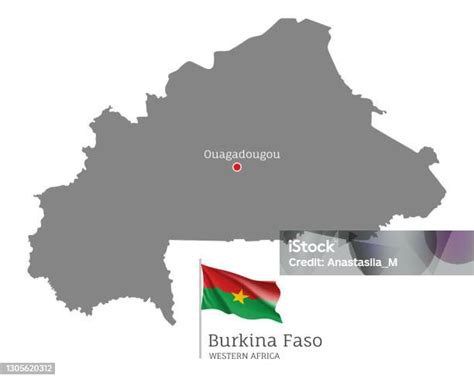 Siluet Peta Negara Burkina Faso Ilustrasi Stok Unduh Gambar Sekarang