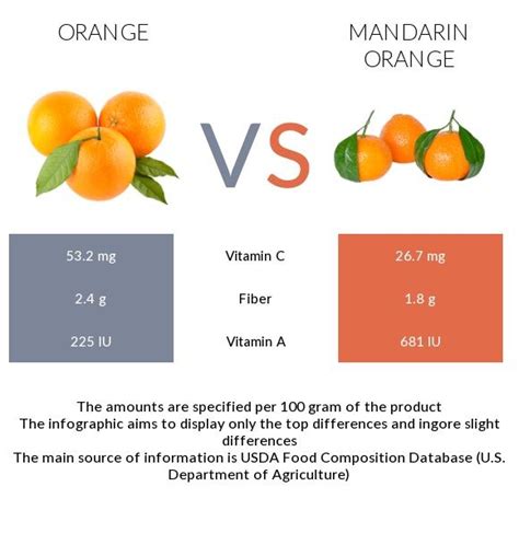 Orange Vs Mandarin Orange In Depth Nutrition Comparison Orange