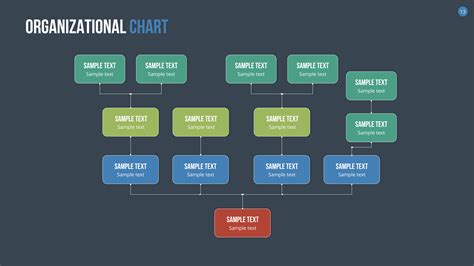 Organizational Chart And Hierarchy Keynote Template By Sananik