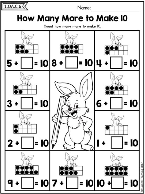 This page offers free printable math worksheets for first grade and kindergarten levels. Easter Math Worksheets (1st Grade) (Distance Learning ...