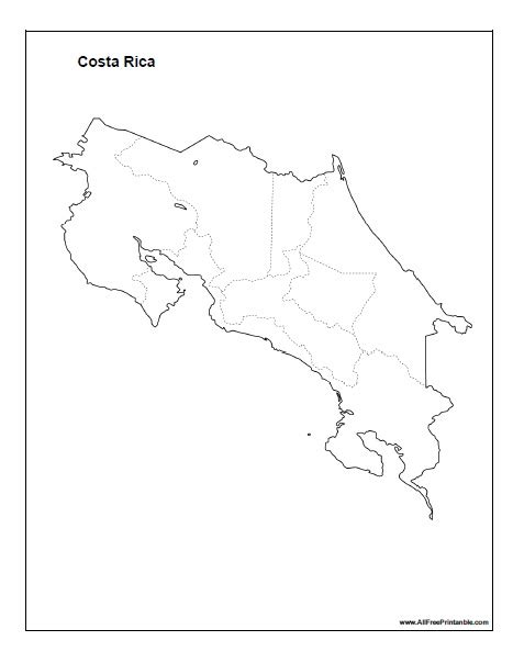 Updated Free Printable Blank Maps Of Central America