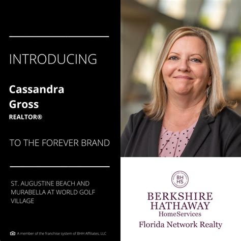Berkshire Hathaway Homeservices Florida Network Realty Welcomes Cassandra Gross Real Estate