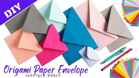 How To Make An Origami Paper Envelope At Home Easy Paper Envelope