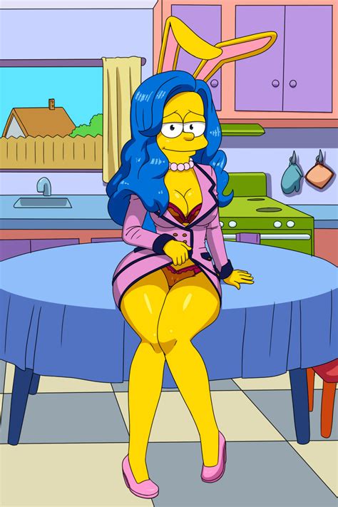 Rule 34 Business Suit Hair Down Marge Simpson Rabbit Ears The Simpsons Upskirt 6068643