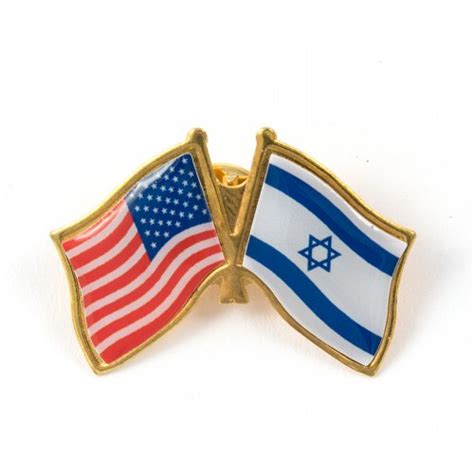 Usa Israel Flag Lapel Pin