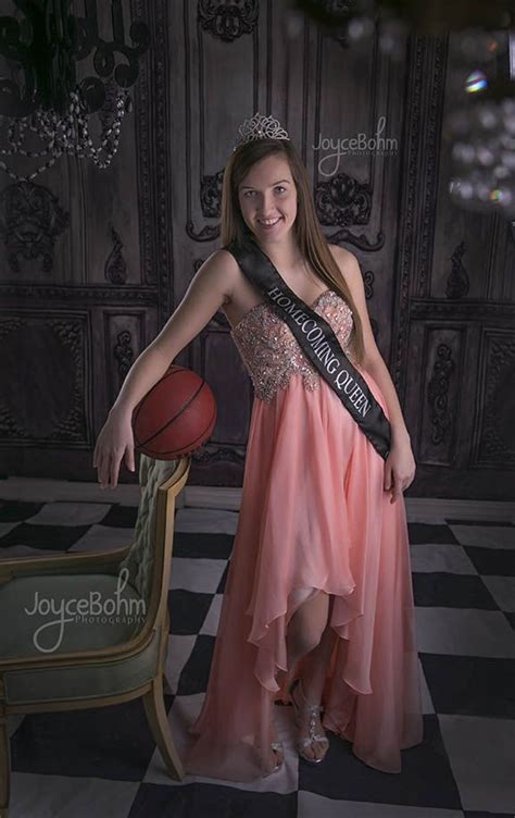 Senior Portraits Posing Homecoming Queen Basketball Player