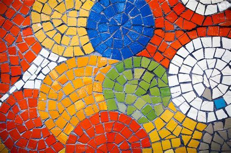 Colorful Mosaic Tiles Abstract Stock Photos Creative Market