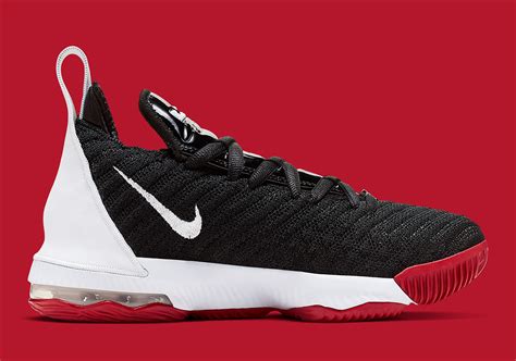 The nike lebron 16's feature new battleknit 2.0 uppers, a low collar, gusseted leather tongues, and the iconic air max cushioning system. Nike LeBron 16 Dressed In Classic "Bred" Colorway: Release ...