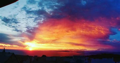 [sky] sunset over adriatic hvar croatia imgur