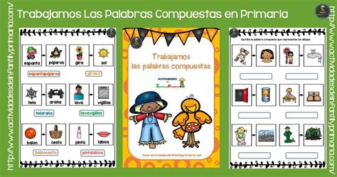 Palabras Compuestas Ejemplos Para Ninos Con Dibujos Palabras Español