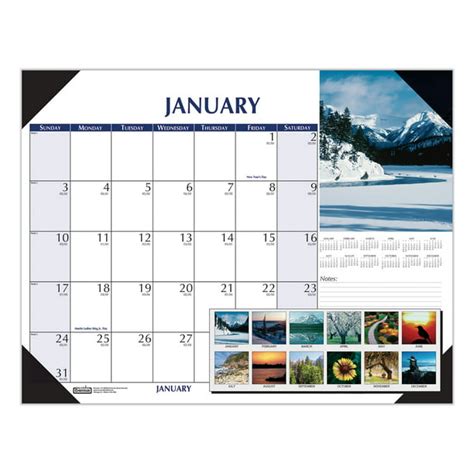 Earthscapes Scenic Desk Pad Calendar 22 X 17 2021