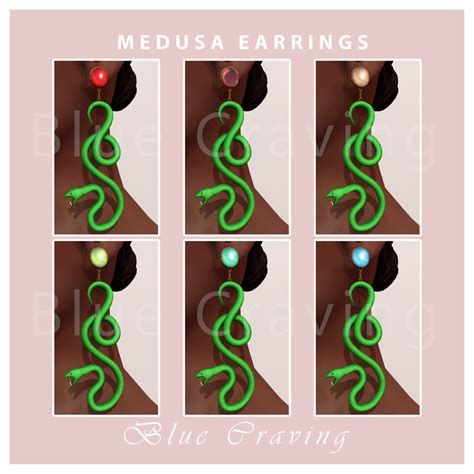 Blue Craving Sims 4 Cc Medusa Set ♥ Download Snake ♥ Public
