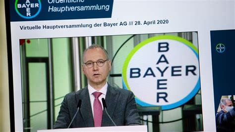 Bayer Ag Hauptversammlung Entlastet Werner Baumann Manager Magazin