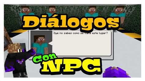 Como Hacer Dialogos Con Npc En Minecraft Bedrock 118 Youtube