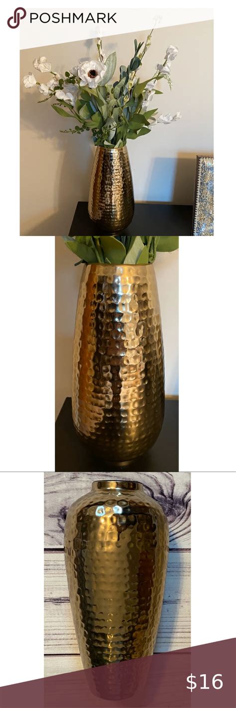 Pier 1 Imports Hammered Gold Vase Gold Vases Hammered Gold Vase