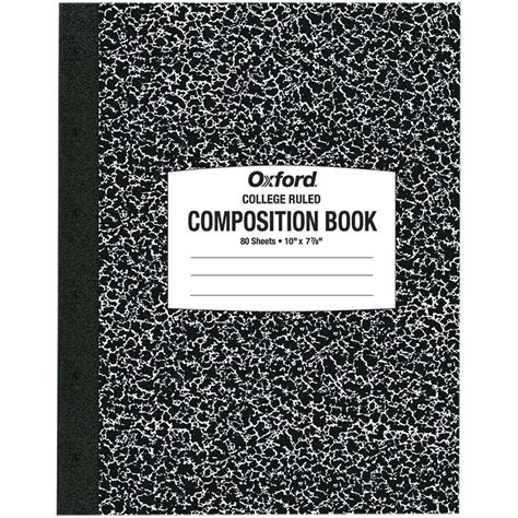 Oxford Oxf26252 Tops College Ruled Composition Notebook 1 Each