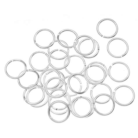 Silver Plated Open Jump Rings 8mm 18 Gauge 100 Pcs — Beadaholique