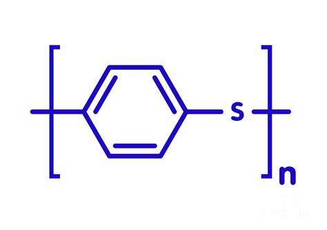 Polyphenylene Sulfide Polymer Chemical Structure Photograph By Molekuul