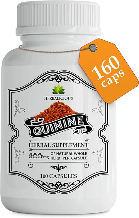 Amazon com HERBALICIOUS Cápsulas de quinina Suplemento de hierbas de