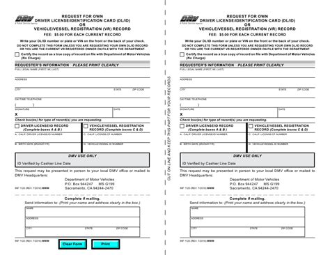 Form Inf1125 Download Fillable Pdf Or Fill Online Request For Own