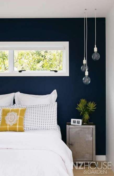 Bedroom Master Dark Window 61 New Ideas Blue Accent Walls Blue