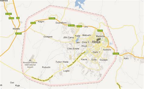 The nigeria zip code can be required of you when you are filing a form online; Abuja ( F.C.T ) Map