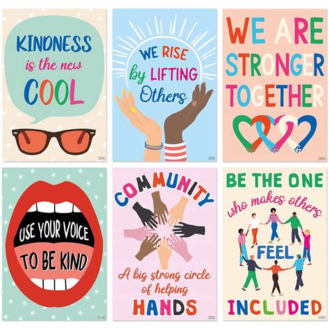 Buy Sweetzer And Orange Kindness Posters For Classroom Decorations 6