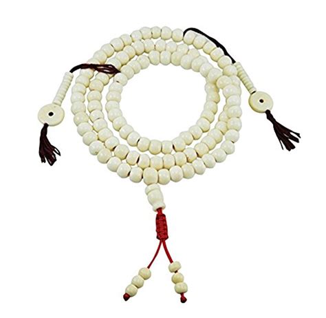 tibetan yak bone mala 108 beads for meditation pricepulse