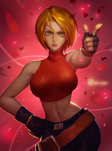 Blue Mary Fatal Fury The King Of Fighters Series Artwork By Xiao Guimist Street Fighter