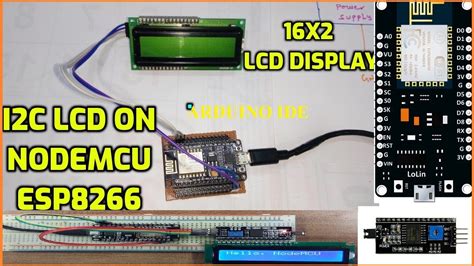I2c Lcd With Nodemcu Interface I2c Lcd Using Esp8266 Nodemcu I2c Lcd On