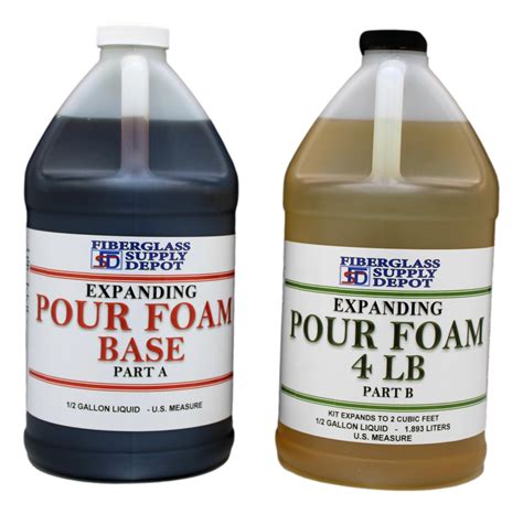 4 Lb Density Expanding Pour Foam 2 Part Polyurethane Closed Cell Liquid Foam For Boat And Dock