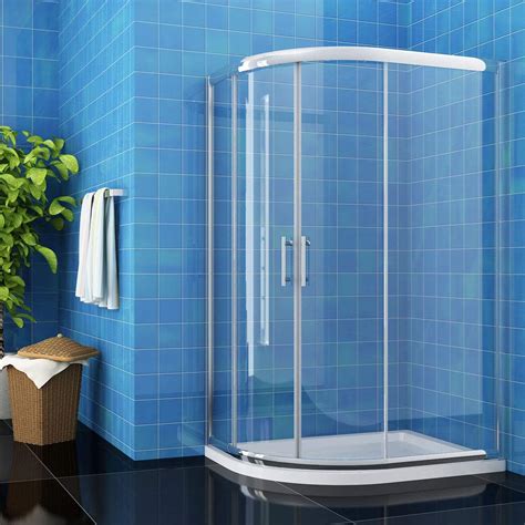 elegant 1200 x 900 mm quadrant shower cubicle enclosure sliding door 6mm easy clean glass