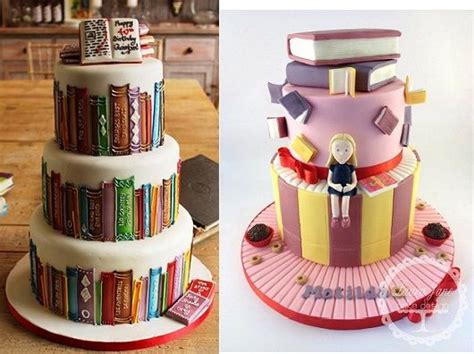 I use to own a little online store with my. 12 best library cake images on Pinterest | Library cake, Matilda cake and Book cakes