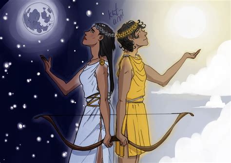 Apollo And Artemis The Greek Gods Together