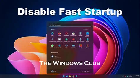 What Is Fast Startup How To Disable Fast Startup In Windows 11