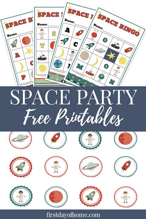 Awesome Space Birthday Party Printables Free Download