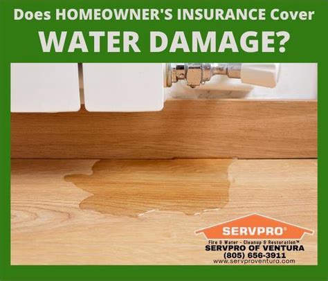 DOES HOMEOWNERS INSURANCE COVER WATER DAMAGE