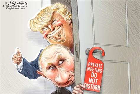 Cartoonists Skewer Trump And Putins Political Relationship Amid The