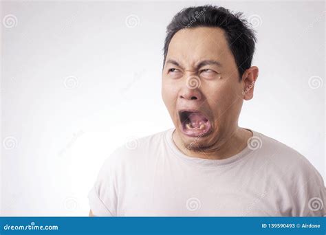 Funny Asian Man Crying Stock Image Image Of Crying 139590493