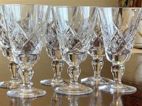Antiques Atlas Set Of Six Cut Glass Royal Doulton Crystal Glasses