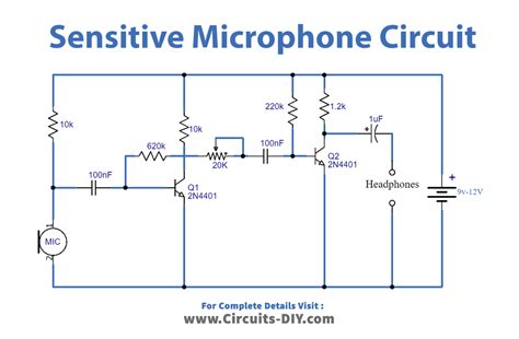 Circuit Diagram Condenser Microphone Circuit Diagram