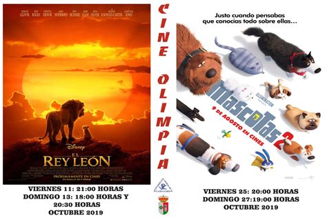 ‘el Rey León Y ‘mascotas 2 Protagonizan La Cartelera De Octubre