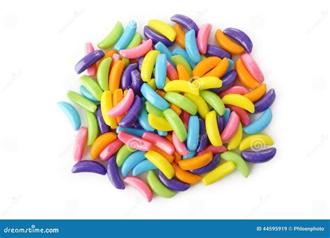 Banana Shaped Candy Stock Image Image Of Snack Sweet 44595919