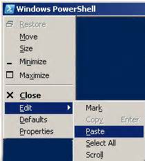 From the context menu click edit and then click paste to execute the script. Windows PowerShell - How to Execute a PowerShell Command