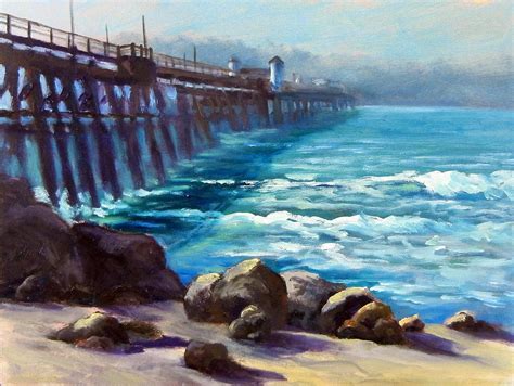 Oceanside Pier Painting By Dorothy Nalls Fine Art America