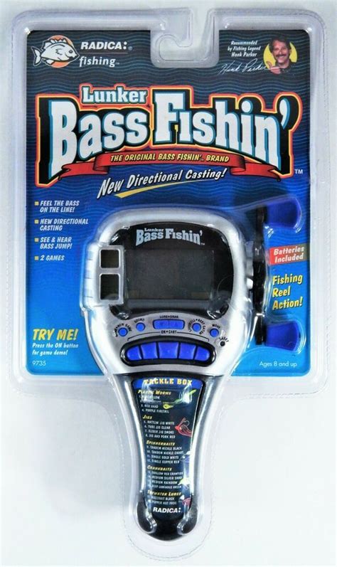 Radica 9735 Lunker Bass Fishin Handheld Electronic Game For Sale