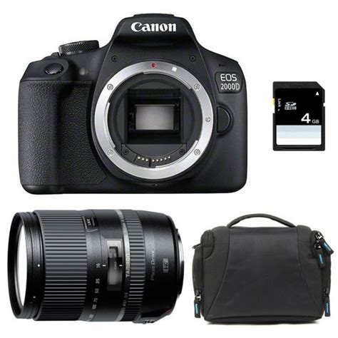 Canon Pack Canon Eos 2000d Tamron 16 300 Vc Sac Carte Sd 4go